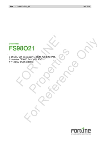  Datasheet Preview Page 1