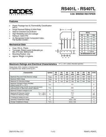  Datasheet Preview Page 1