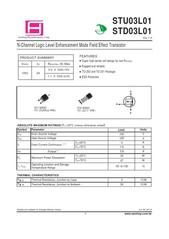  Datasheet Preview Page 1
