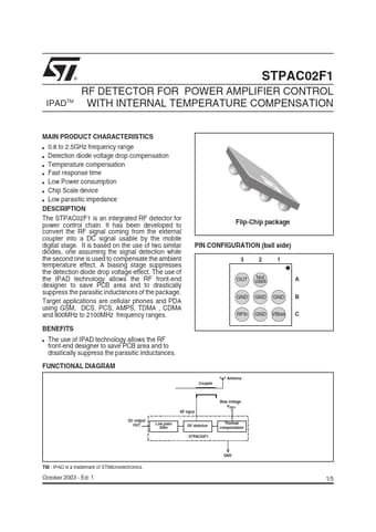  Datasheet Preview Page 1