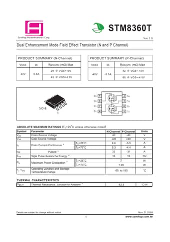  Datasheet Preview Page 1