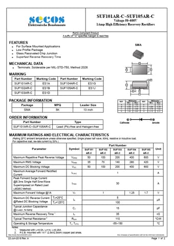  Datasheet Preview Page 1