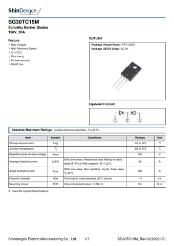  Datasheet Preview Page 1