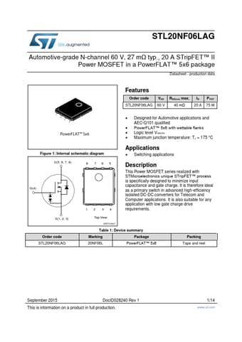  Datasheet Preview Page 1