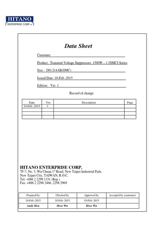  Datasheet Preview Page 1