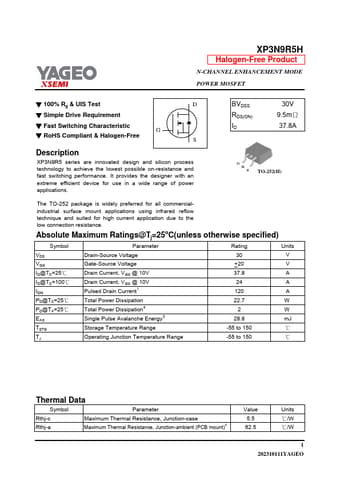  Datasheet Preview Page 1
