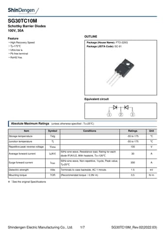  Datasheet Preview Page 1