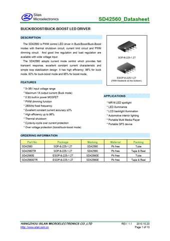 Datasheet Preview Page 1