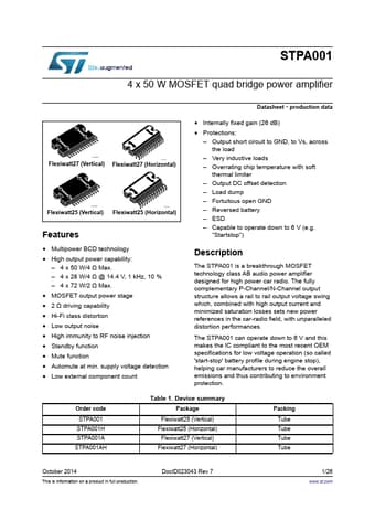  Datasheet Preview Page 1