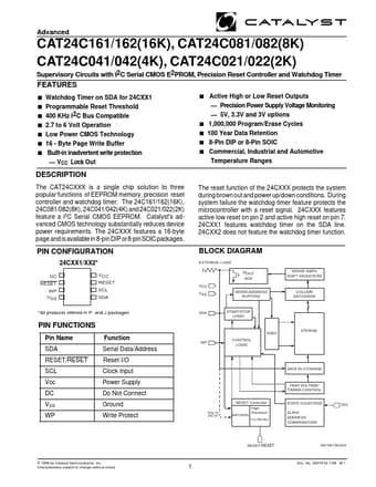  Datasheet Preview Page 1