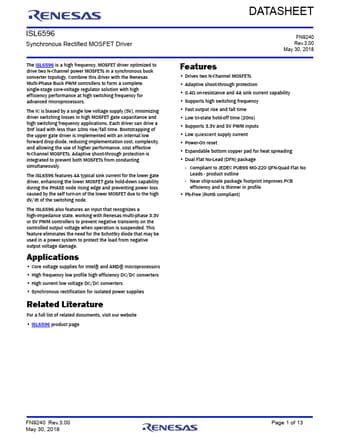  Datasheet Preview Page 1