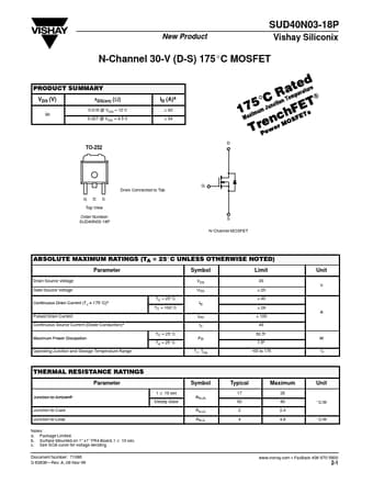  Datasheet Preview Page 1