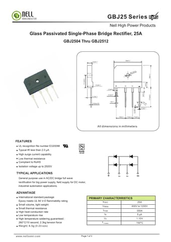  Datasheet Preview Page 1