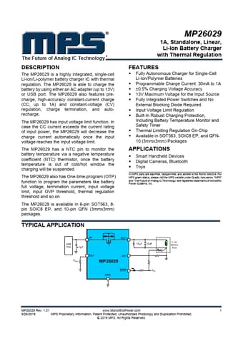  Datasheet Preview Page 1