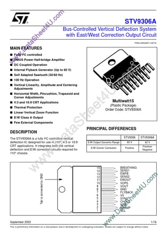  Datasheet Preview Page 1