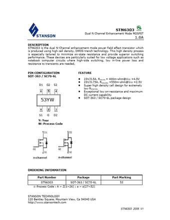  Datasheet Preview Page 1
