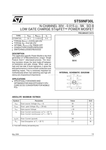  Datasheet Preview Page 1