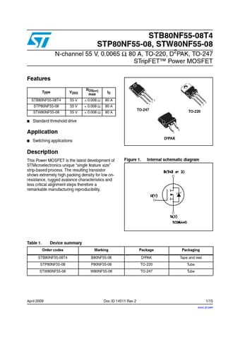  Datasheet Preview Page 1