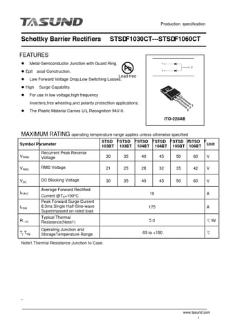  Datasheet Preview Page 1