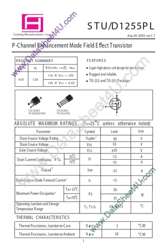  Datasheet Preview Page 1