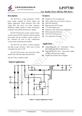  Datasheet Preview Page 1