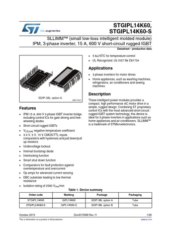  Datasheet Preview Page 1