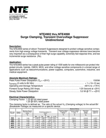  Datasheet Preview Page 1