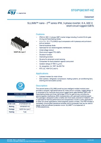  Datasheet Preview Page 1