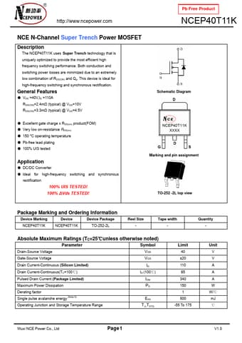  Datasheet Preview Page 1