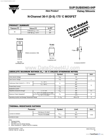  Datasheet Preview Page 1