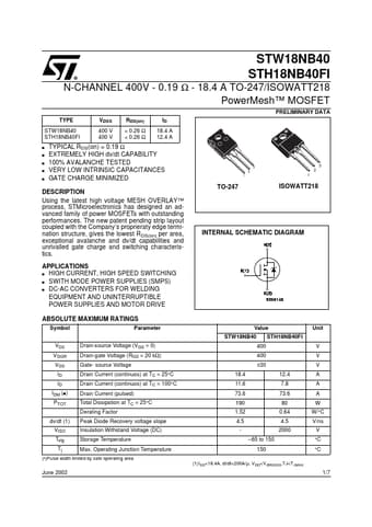  Datasheet Preview Page 1