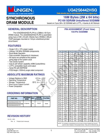  Datasheet Preview Page 1