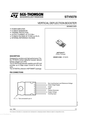  Datasheet Preview Page 1