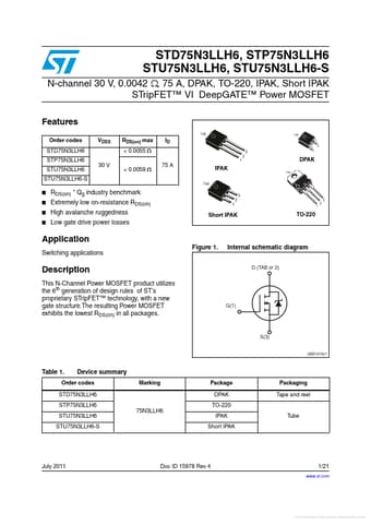  Datasheet Preview Page 1