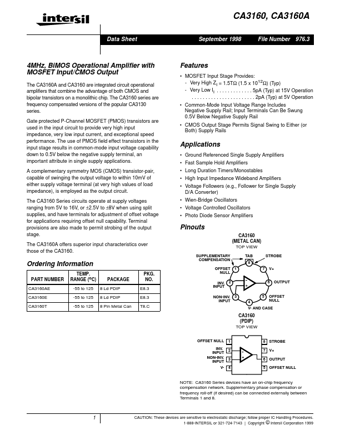  Datasheet Preview Page 1