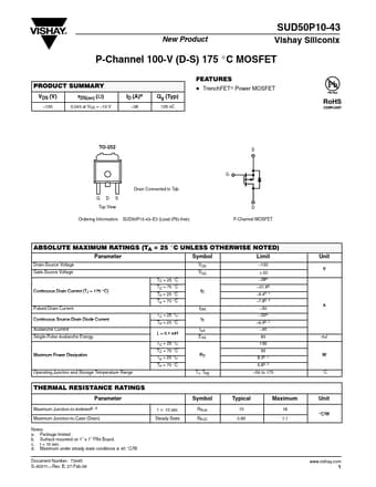  Datasheet Preview Page 1