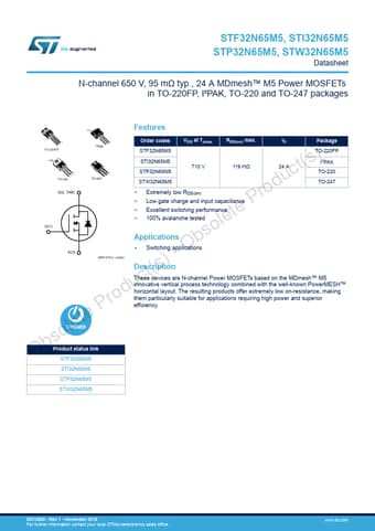  Datasheet Preview Page 1
