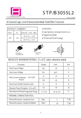  Datasheet Preview Page 1
