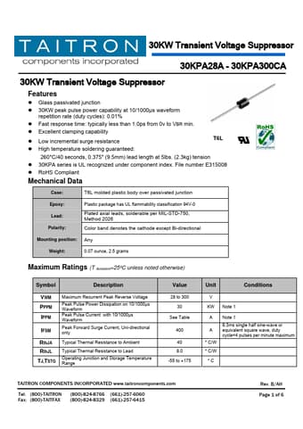  Datasheet Preview Page 1