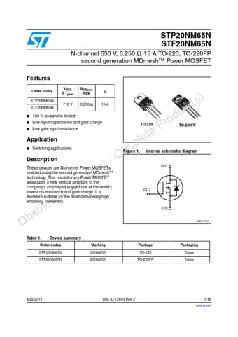  Datasheet Preview Page 1