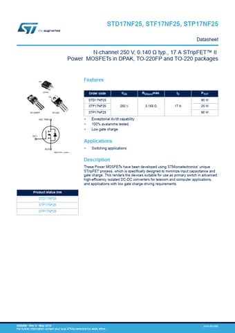  Datasheet Preview Page 1