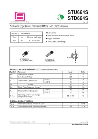  Datasheet Preview Page 1