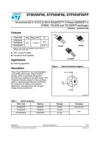  Datasheet Preview Page 1