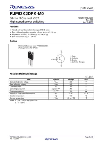  Datasheet Preview Page 1