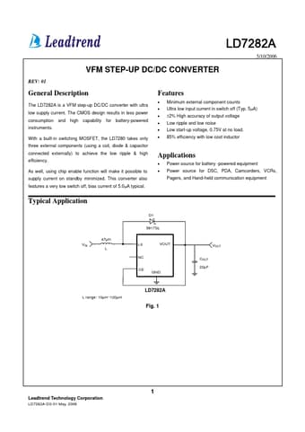  Datasheet Preview Page 1