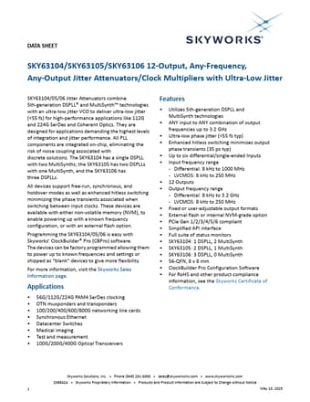  Datasheet Preview Page 1