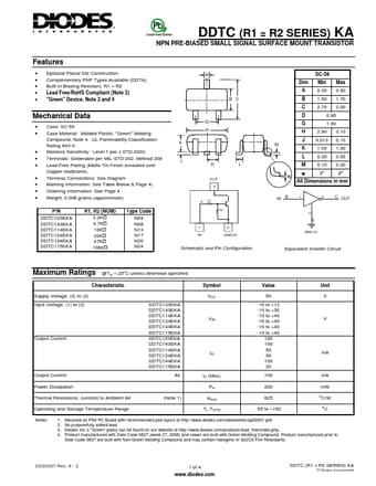  Datasheet Preview Page 1