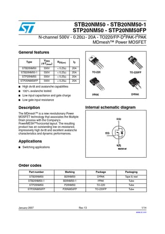  Datasheet Preview Page 1
