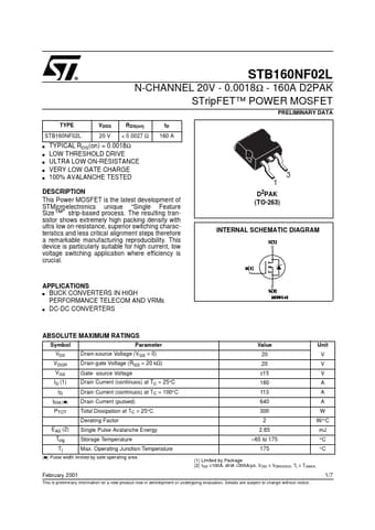  Datasheet Preview Page 1