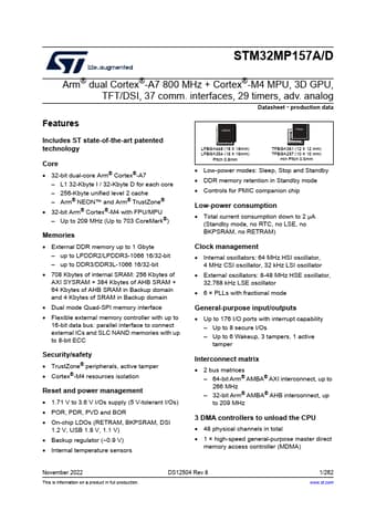  Datasheet Preview Page 1